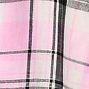 Flannel Long Pajama Set, Coconut White/Black Gold Lurex Yd Plaid, swatch