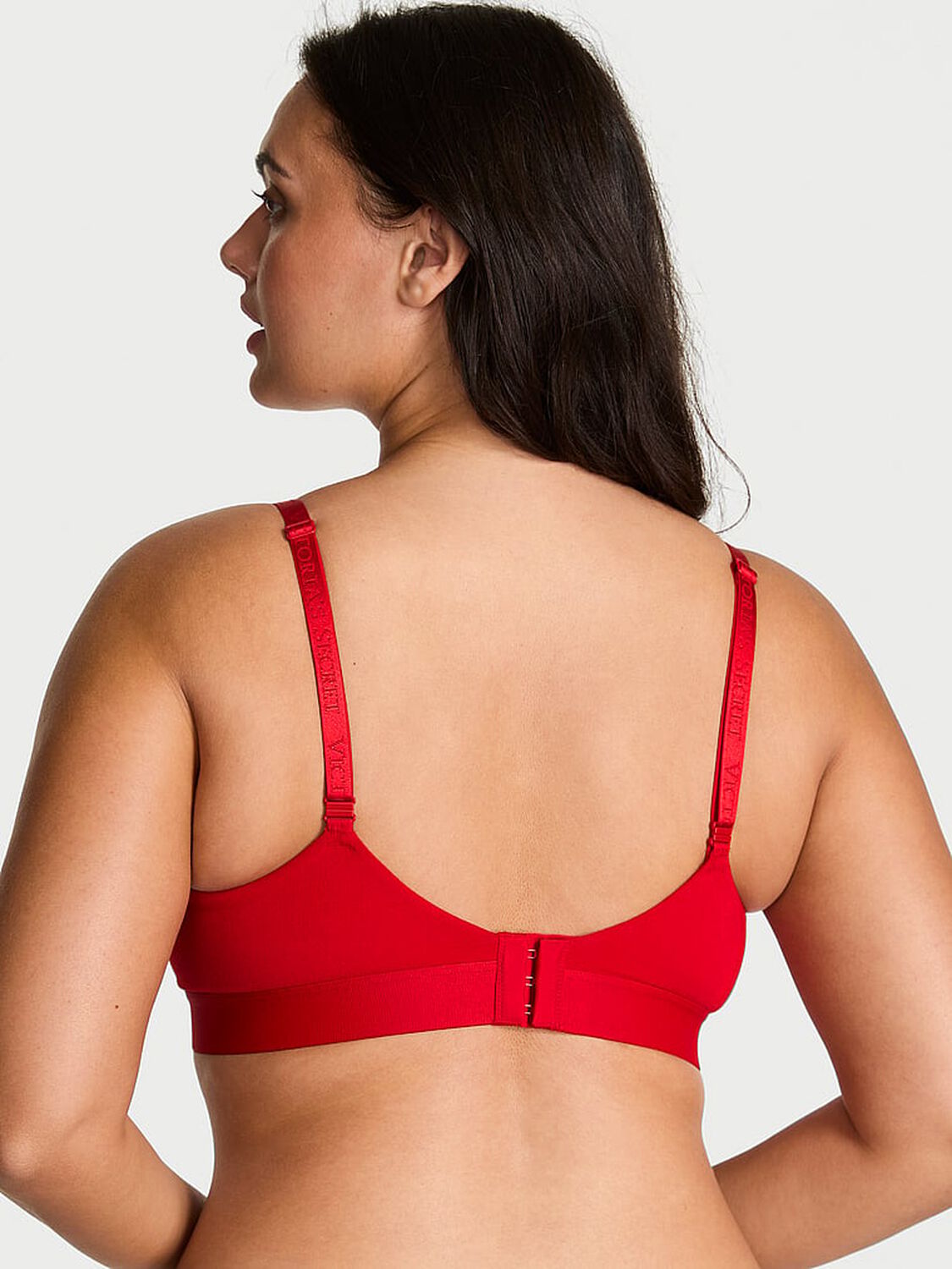 vs The T-Shirt Shine Patch Lightly Lined Demi Bra Lipstick 2 of 3 