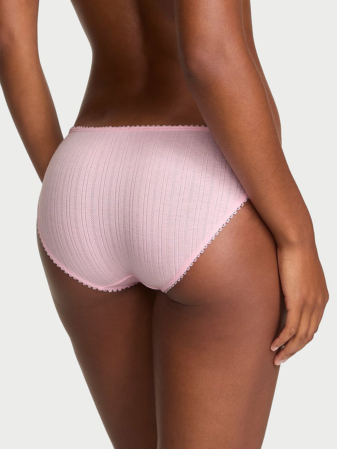 vs Victoria's Secret Stretch Pointelle Bikini Panty Pretty Blossom 2 of 3 