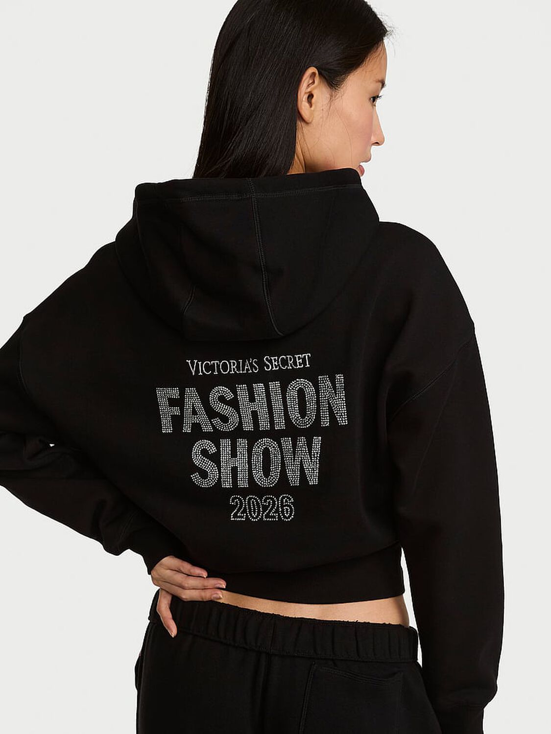 vs Angel Essentials VSFS '26 Iconic Fleece Hoodie Black 3 of 4 