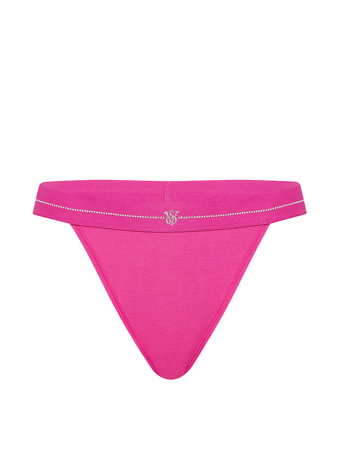 vs Cotton Shine Logo Cotton 90s Brief Panty Pink Fire 3 of 3 