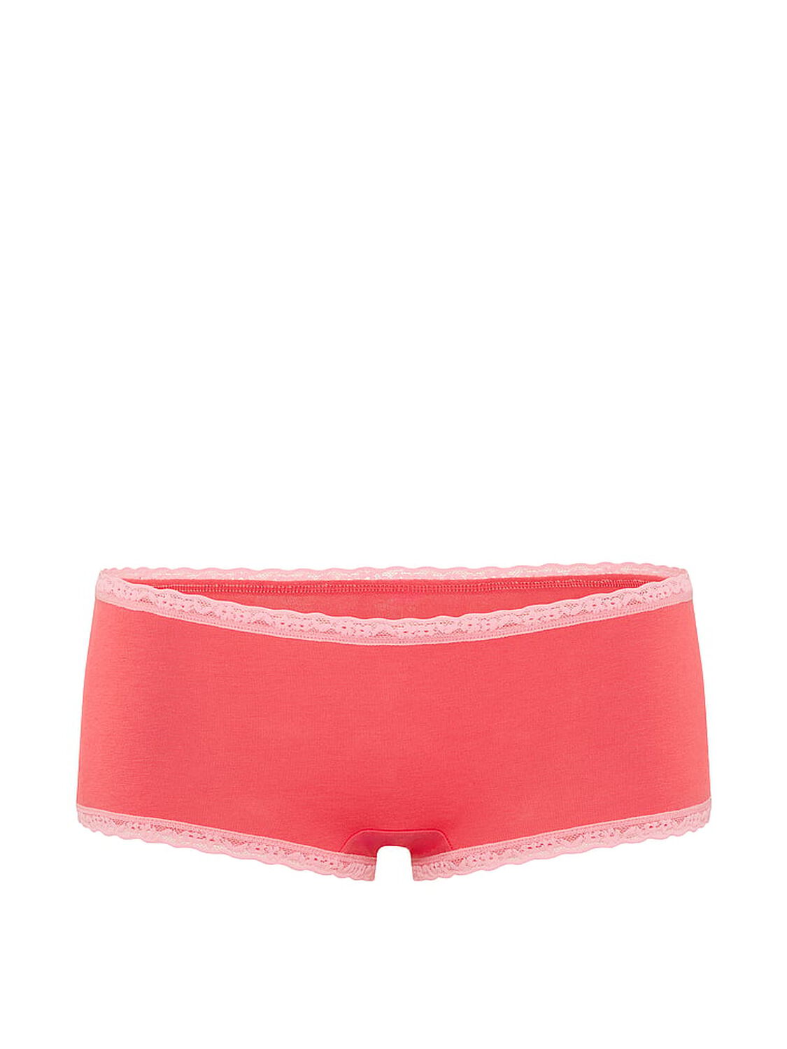 vs Lace Trim Cotton Lace-Trim Boyshort Panty Wild Watermelon 3 of 3 