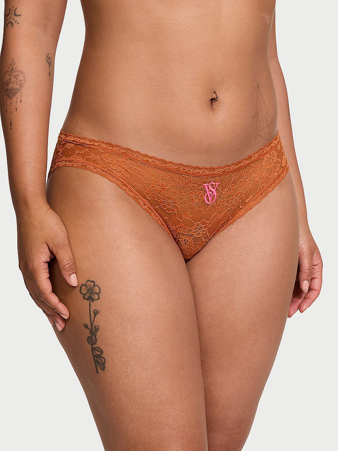 vs The Lacie Lace Bikini Panty Gingerbread 1 of 3 