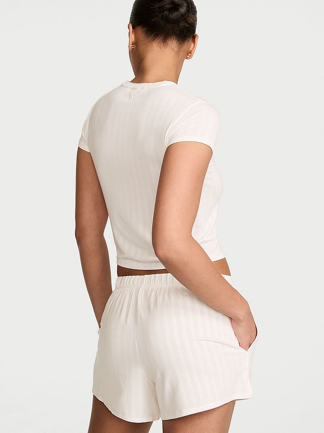 vs Victoria's Secret SoSoft&trade; Modal Ultra-Fine Shorts Coconut White 2 of 3 