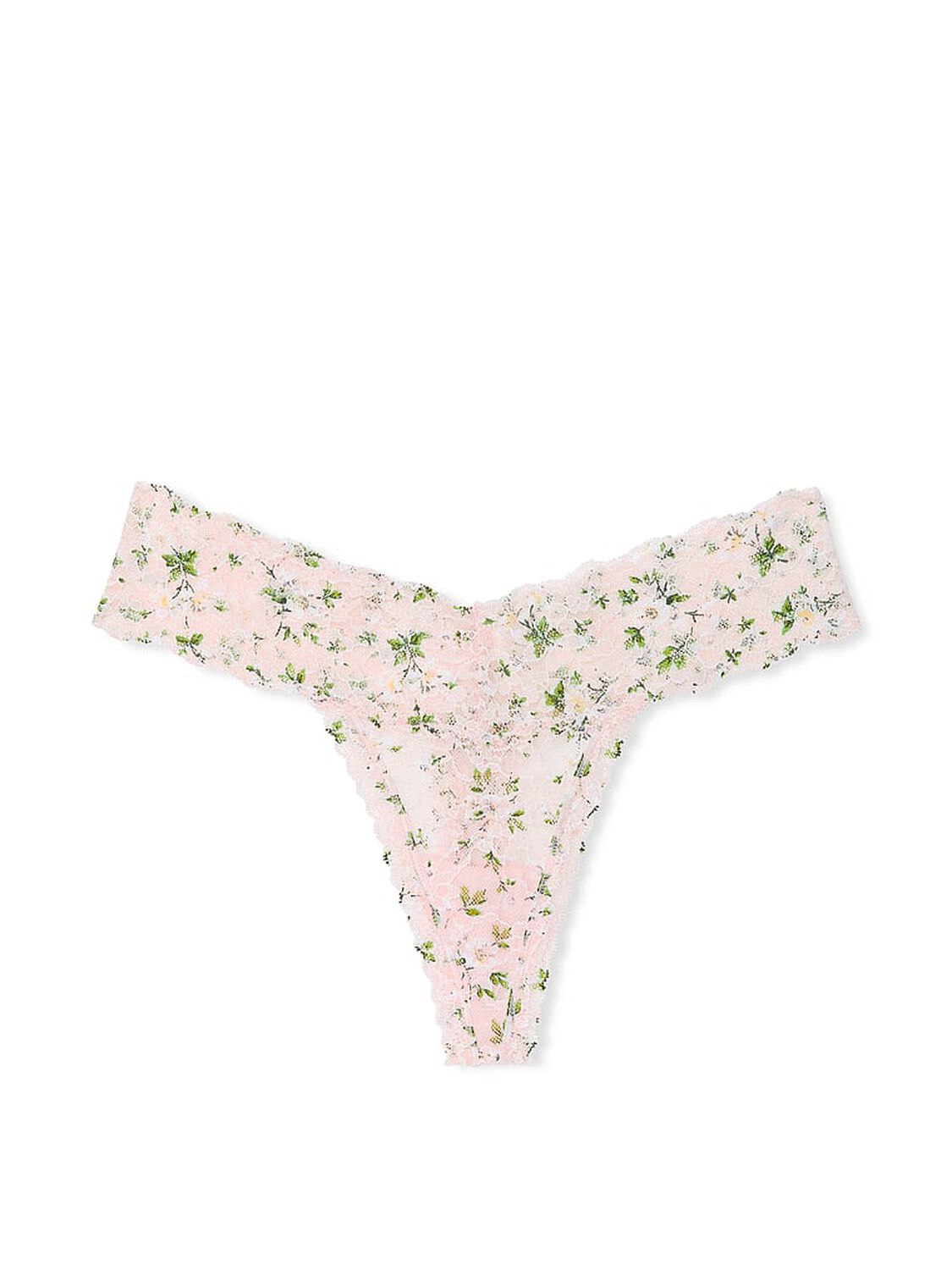 vs The Lacie Lace Thong Panty Purest Pink Floral 3 of 3 