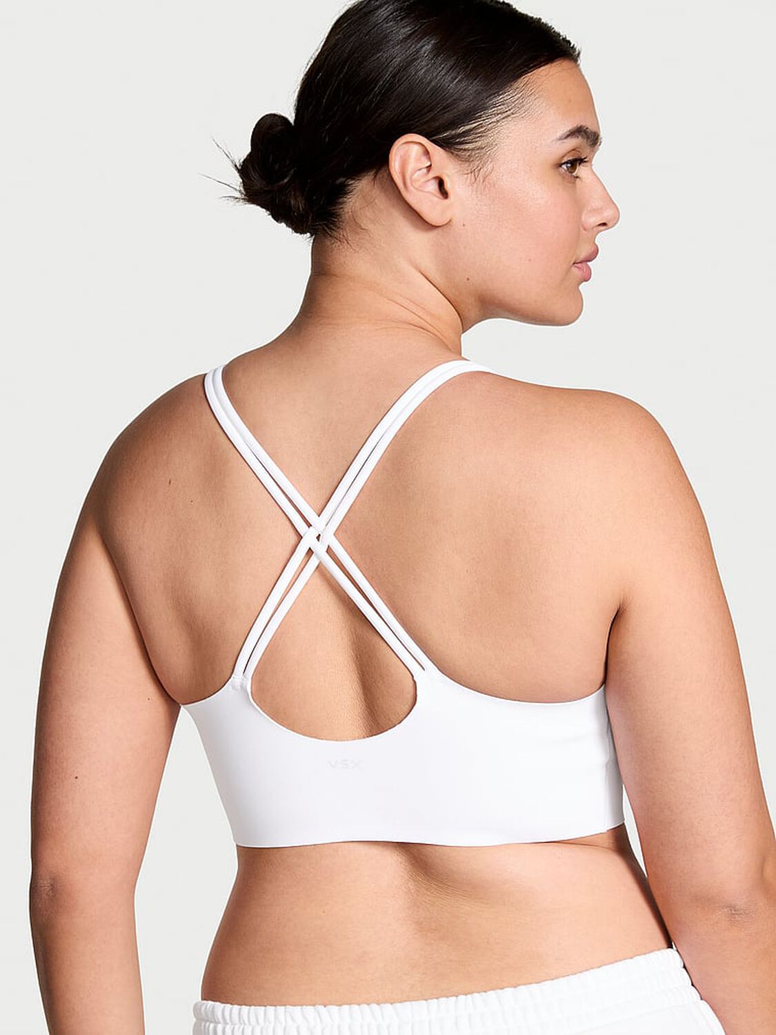 vs Vsx VSX Elevate� Strappy-Comfort Sports Bra Vs White 2 of 3 