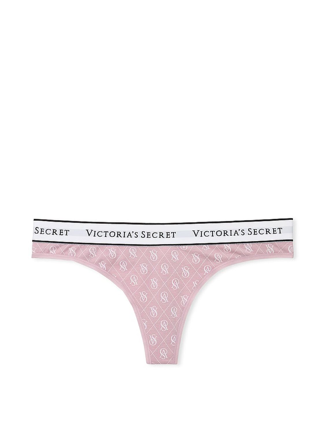 vs Cotton Logo Cotton Thong Panty Logo Pink 3 of 3 