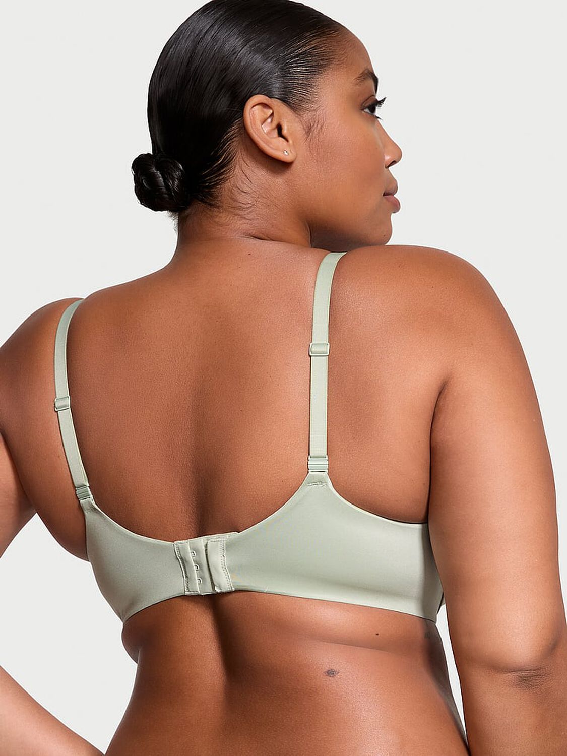 vs Body By Victoria Lightly Lined Smooth Demi Bra Soft Green 2 of 4 