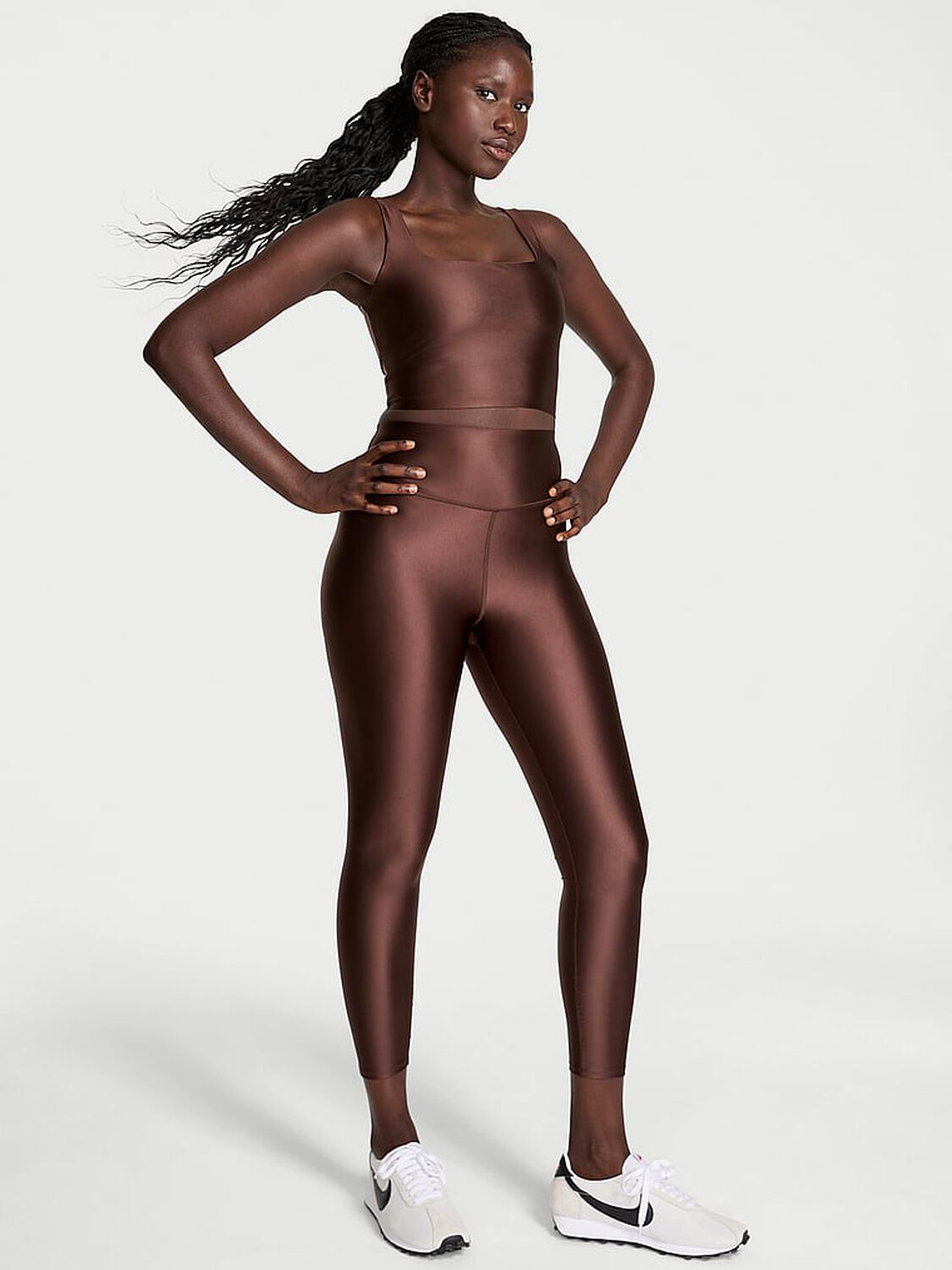 vs Vsx VSX GlossyTech&trade; Legging Ganache 1 of 3 