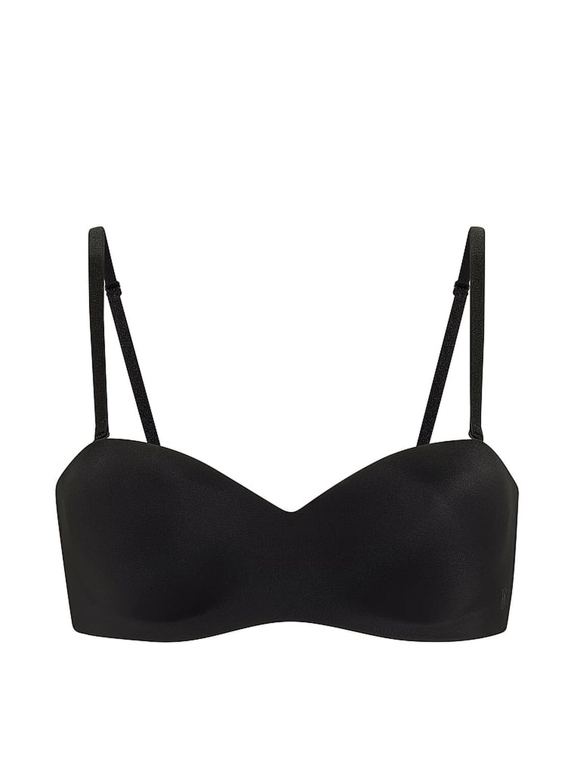 vs Victoria's Secret Bare Lightly Lined Sweetheart Strapless Bra Black 3 of 3 
