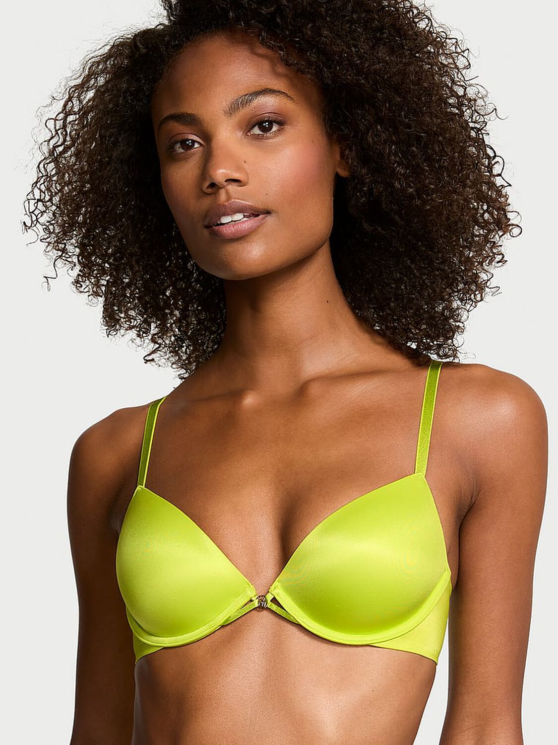 vs Very Sexy Lightly Lined Plunge Demi Bra Limelight 1 of 3 