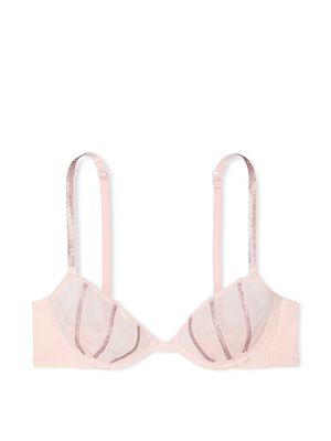 Sheer Shine Unlined Low-Cut Demi Bra