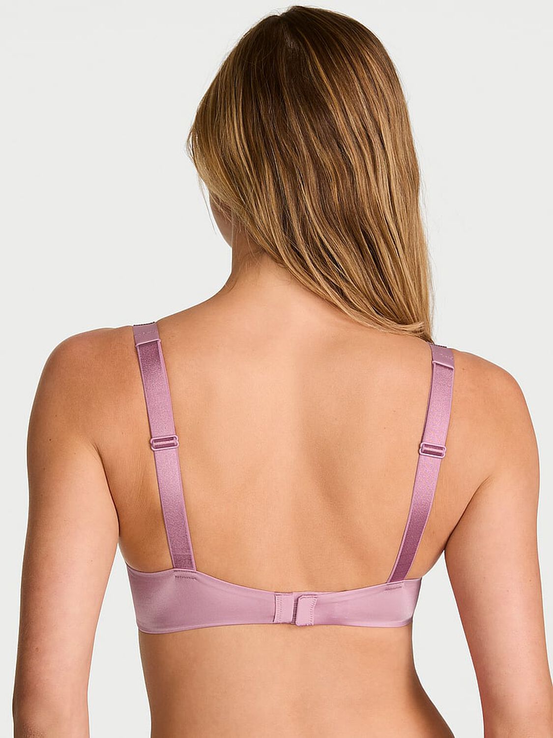 vs Very Sexy Bombshell Logo Shine Strap Add-2-Cups Push-Up Bra Dusk Rose 2 of 4 