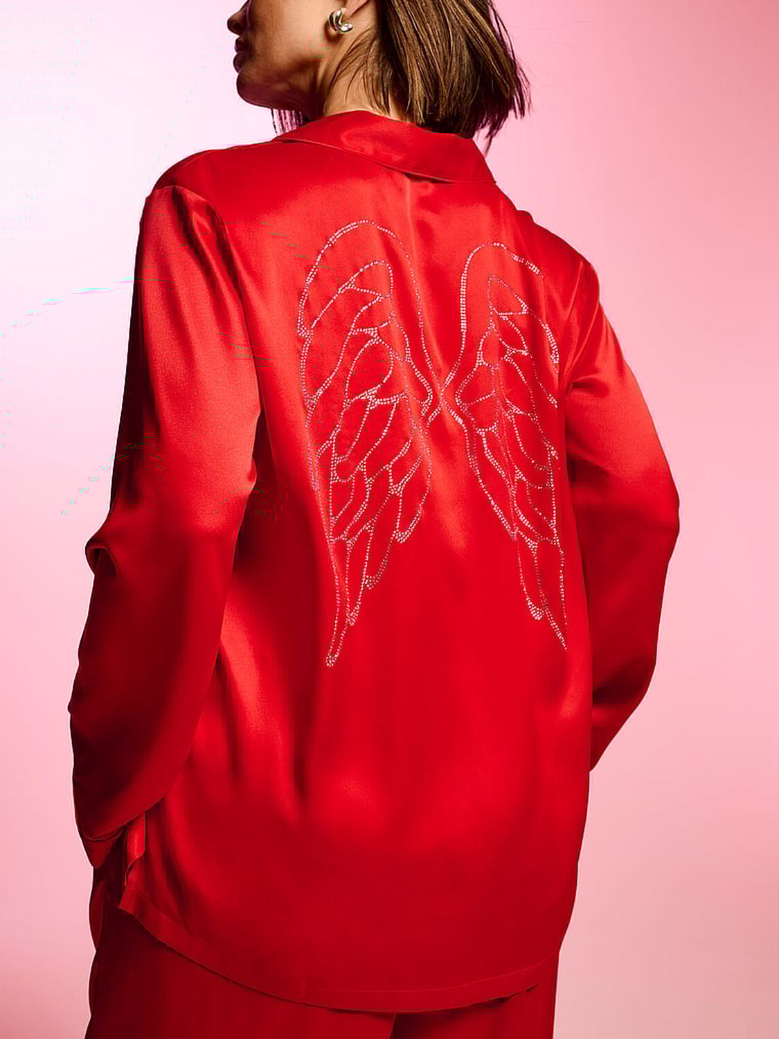 vs Victoria's Secret Glazed Satin Long Pajama Set 4 of 4 