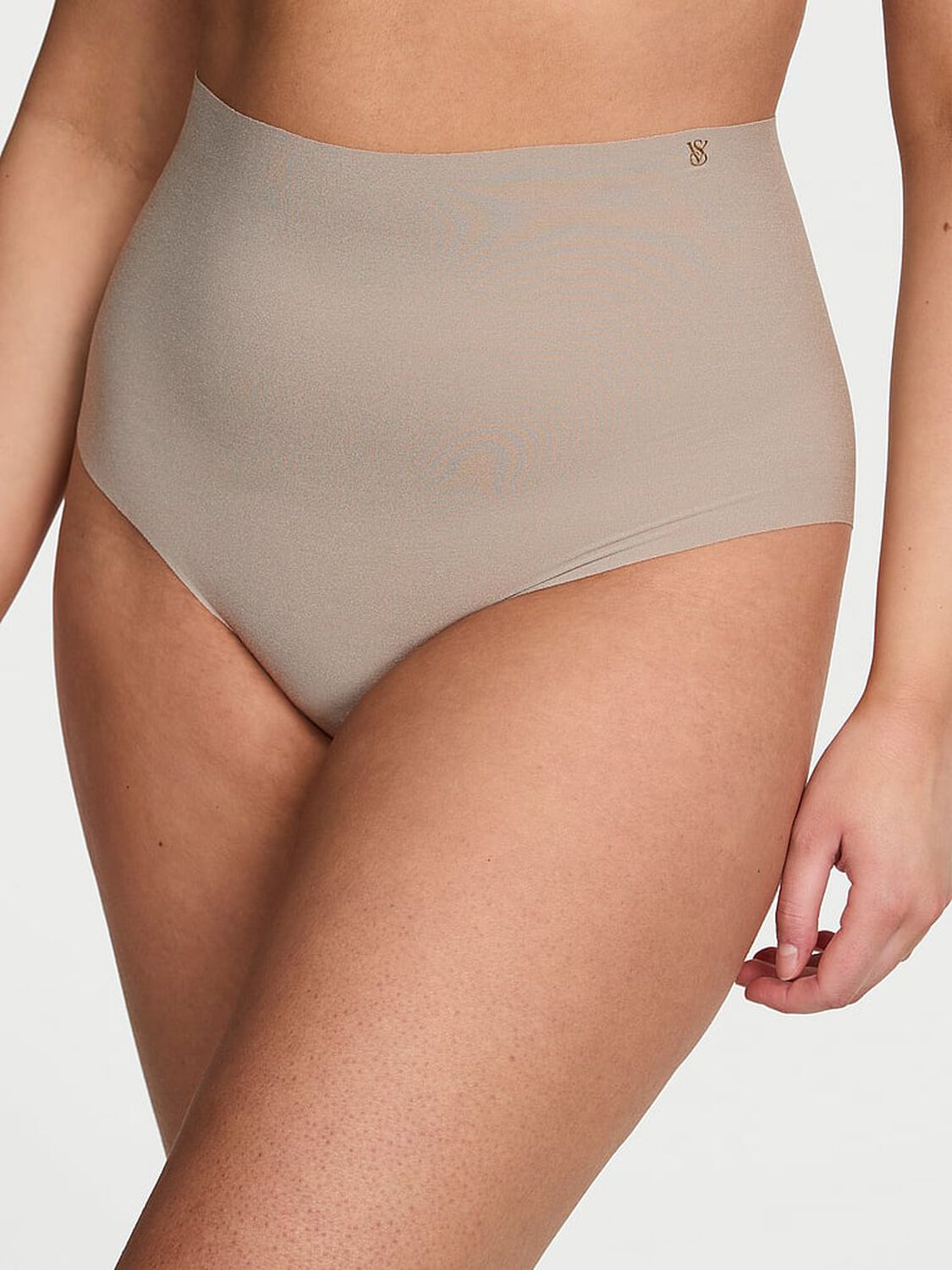 vs No-Show No-Show High-Waist Brief Panty Dove Grey 1 of 3 