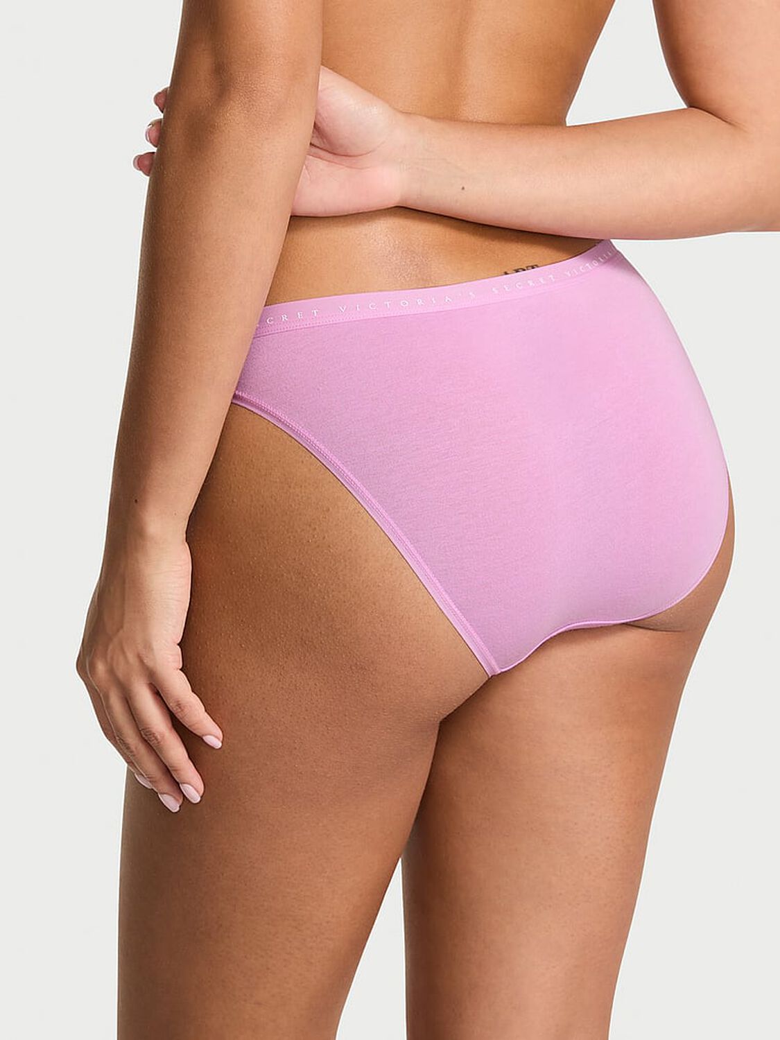 vs Victoria's Secret Stretch Cotton Bikini Panty Bikini Pink 2 of 3 