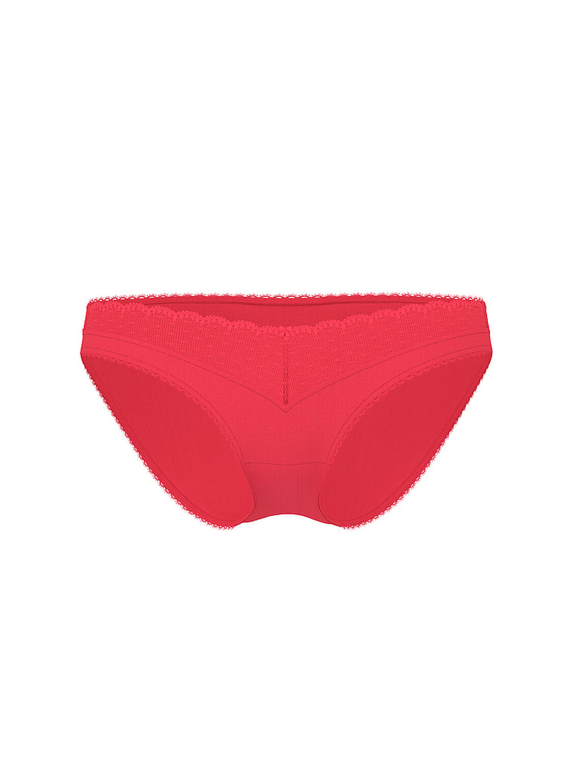 vs Victoria's Secret Stretch Pointelle Bikini Panty Poppy 3 of 3 