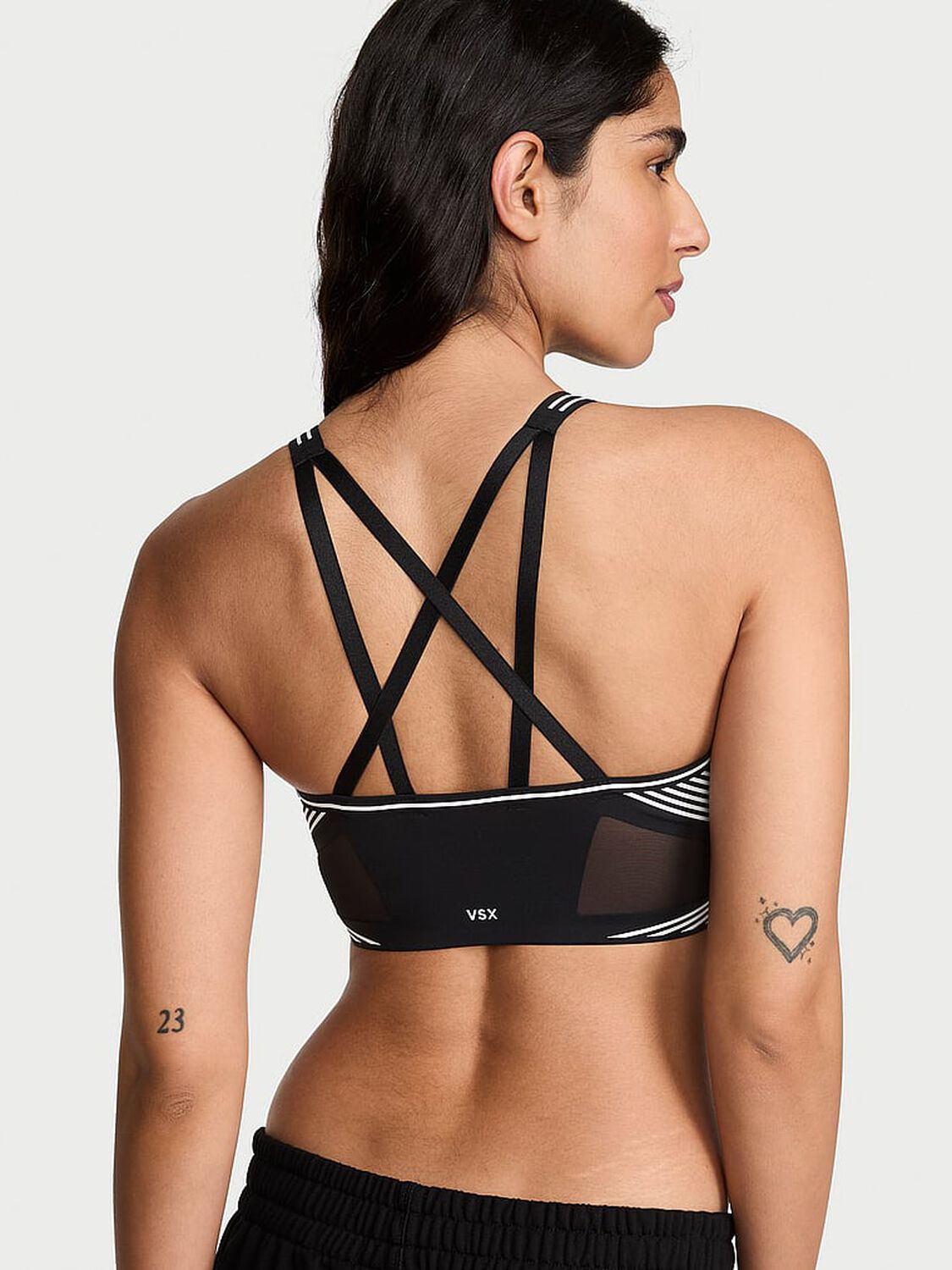 vs Vsx VSX Elevate&trade; Refined Contours Plunge Sports Bra Black 2 of 4 