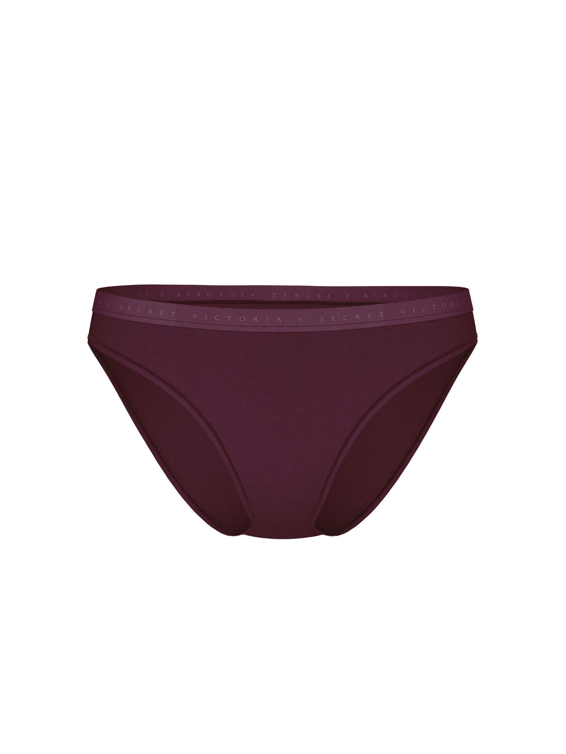 vs Victoria's Secret Stretch Cotton Bikini Panty Winter Wine 1 of 1 