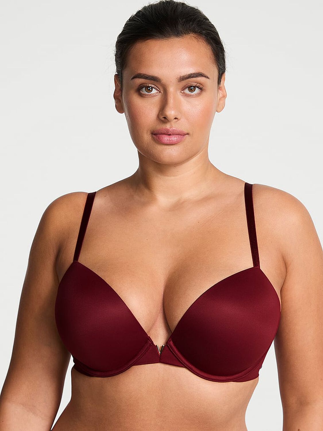 vs Love Cloud Smooth Push-Up Bra Sangria Red 1 of 3 