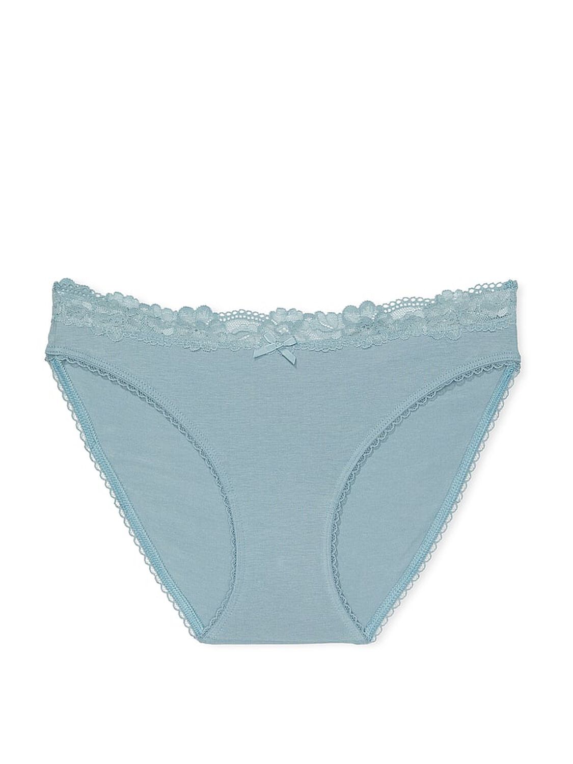 vs Victoria's Secret Stretch Cotton Lace-Waist Bikini Panty 3 of 3 