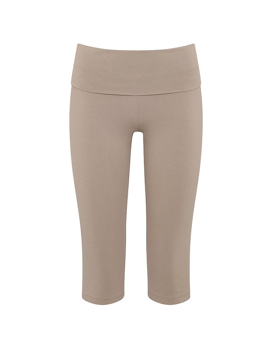 vs Angel Essentials Cotton Foldover Capri Legging Dove Grey 3 of 3 