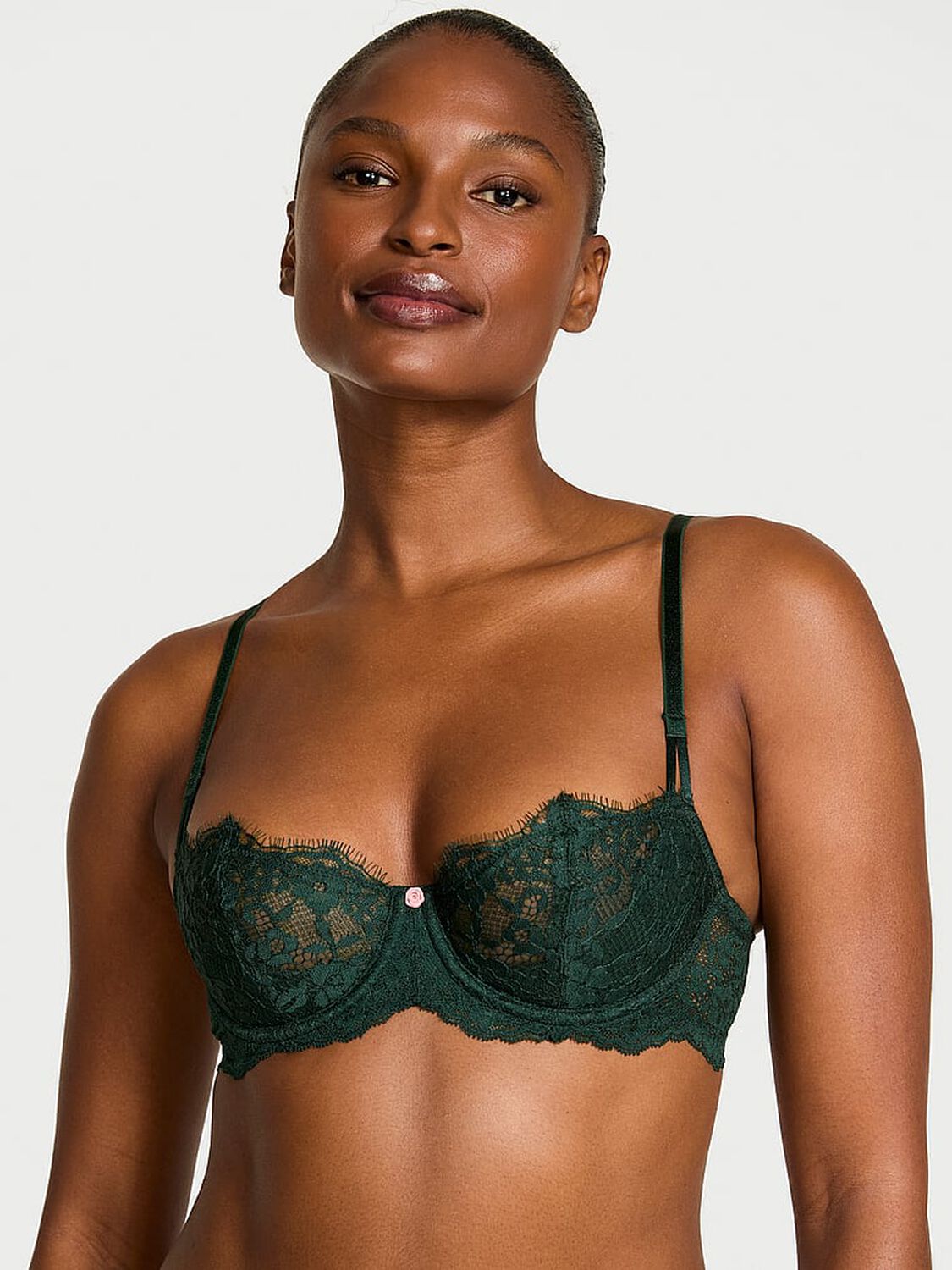 vs Dream Angels Wicked Unlined Lace Balconette Bra 1 of 4 