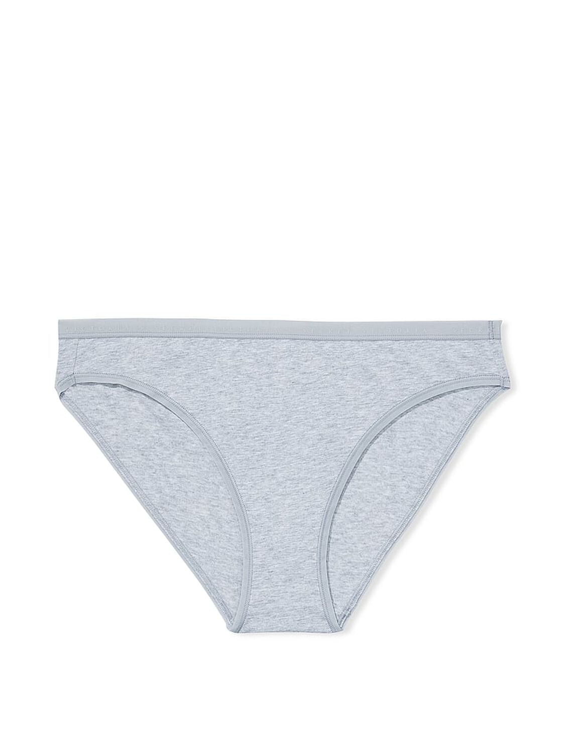 vs Victoria's Secret Stretch Cotton Bikini Panty Medium Heather Grey 3 of 4 