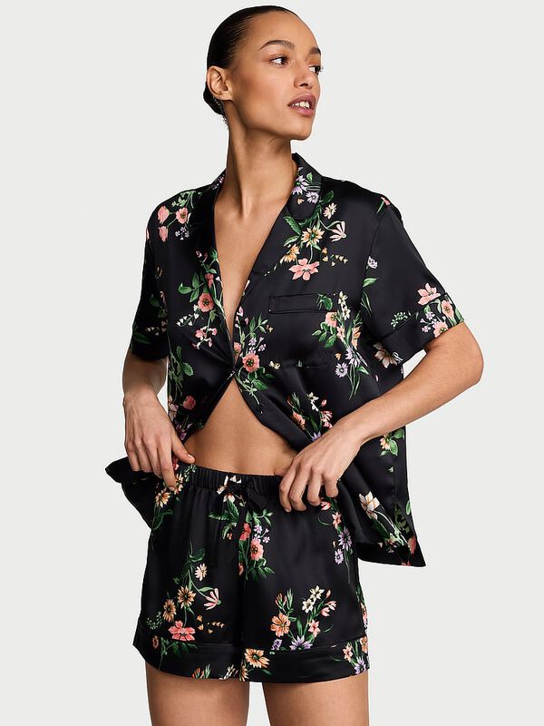 Satin Short Pajama Set