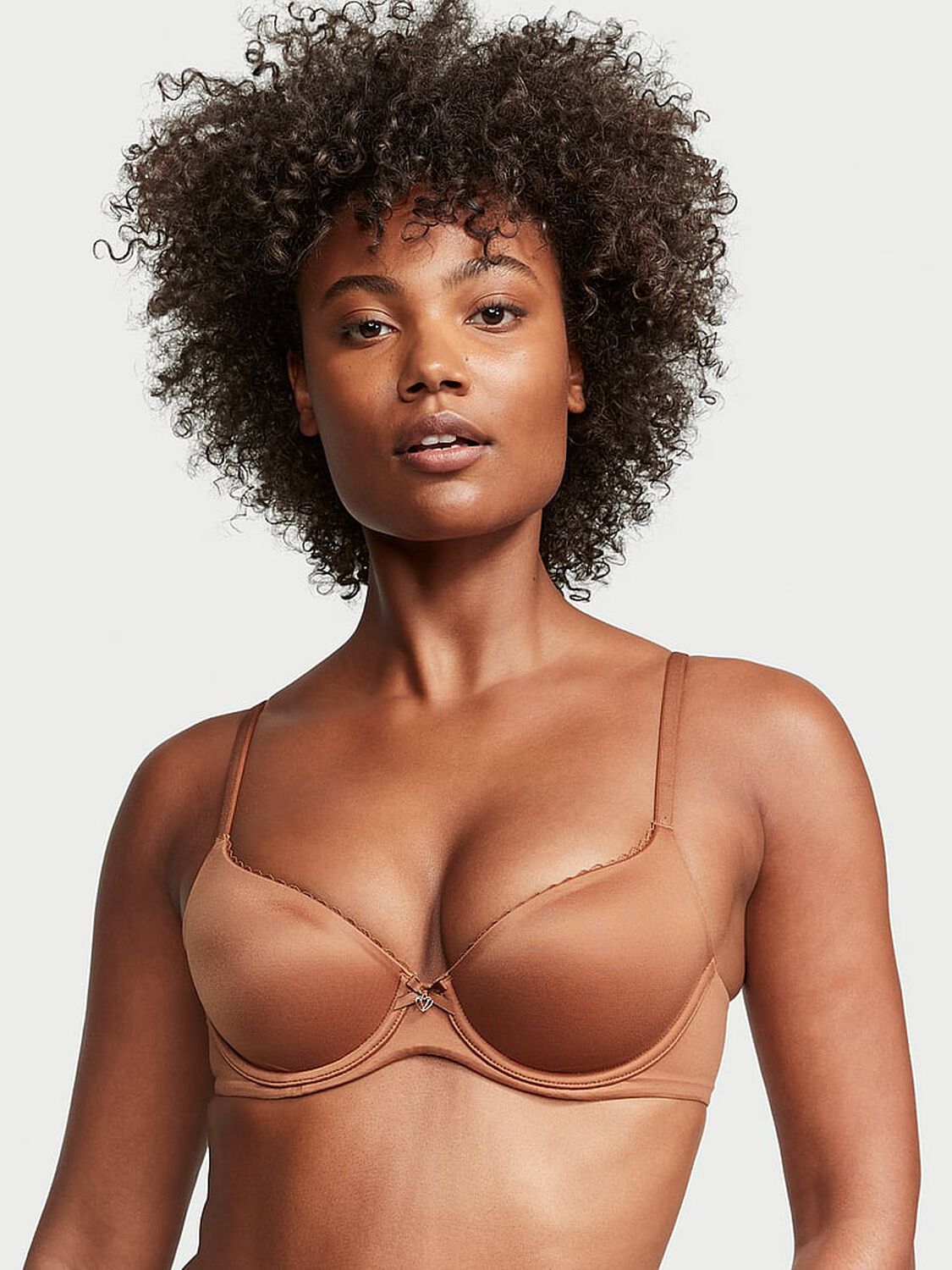 vs Body By Victoria Lightly Lined Smooth Demi Bra Caramel 1 of 4 
