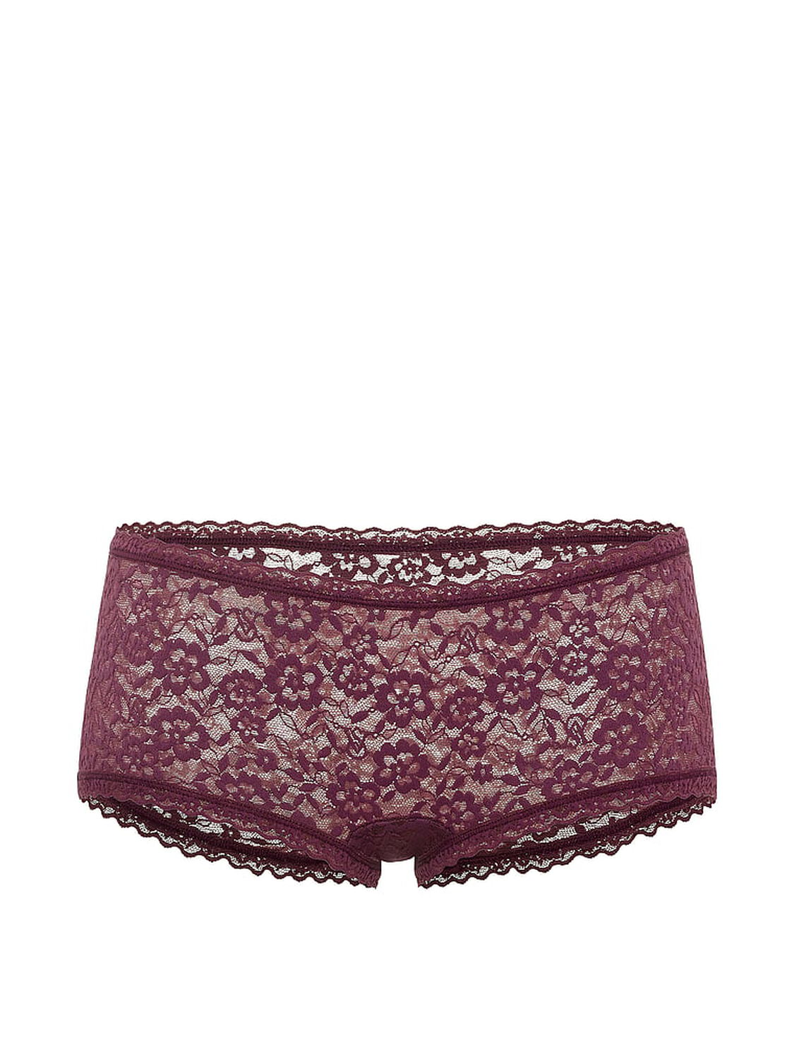 vs The Lacie Lace Low-Rise Boyshort Rich Maroon 3 of 3 