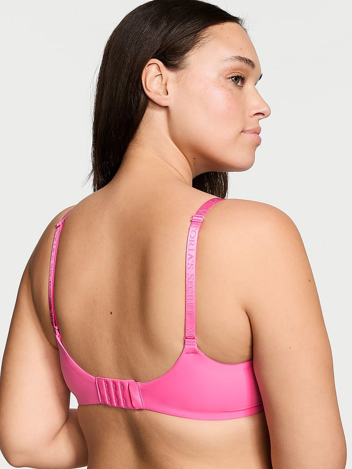 vs The T-Shirt Push-Up Perfect Shape Micro-Rib Bra Hollywood Pink 2 of 4 