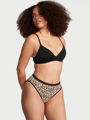 Stretch Cotton High-Leg Brief Panty