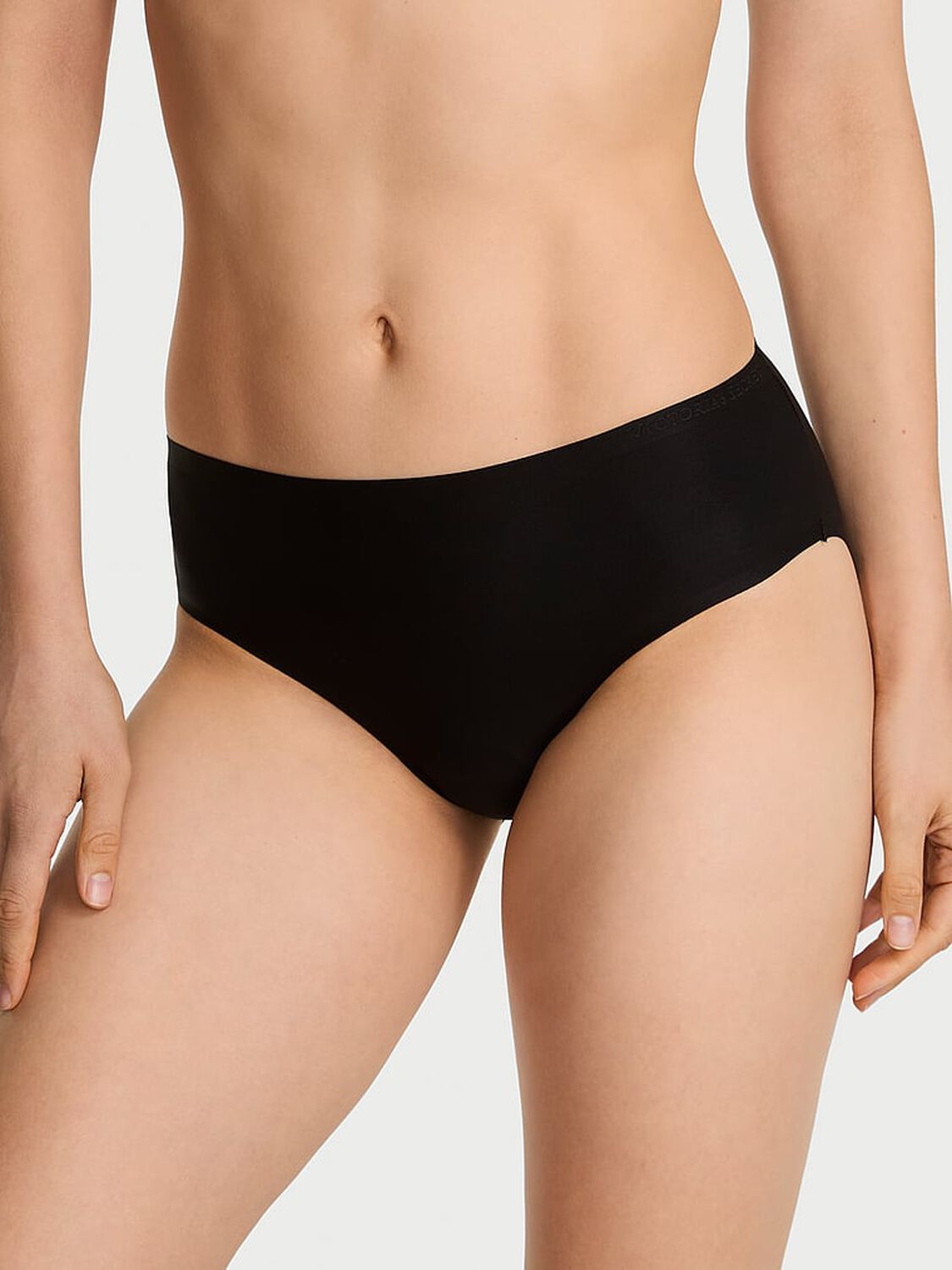 vs Body By Victoria Body by Victoria Flex Mid-Rise Bikini Panty Black 1 of 3 