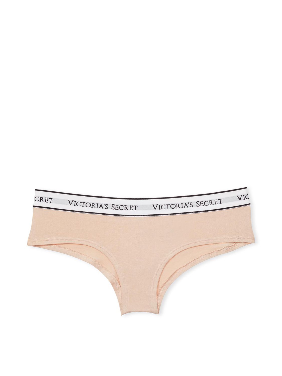 vs Victoria's Secret Logo Cotton Cheeky Panty Champagne 3 of 3 