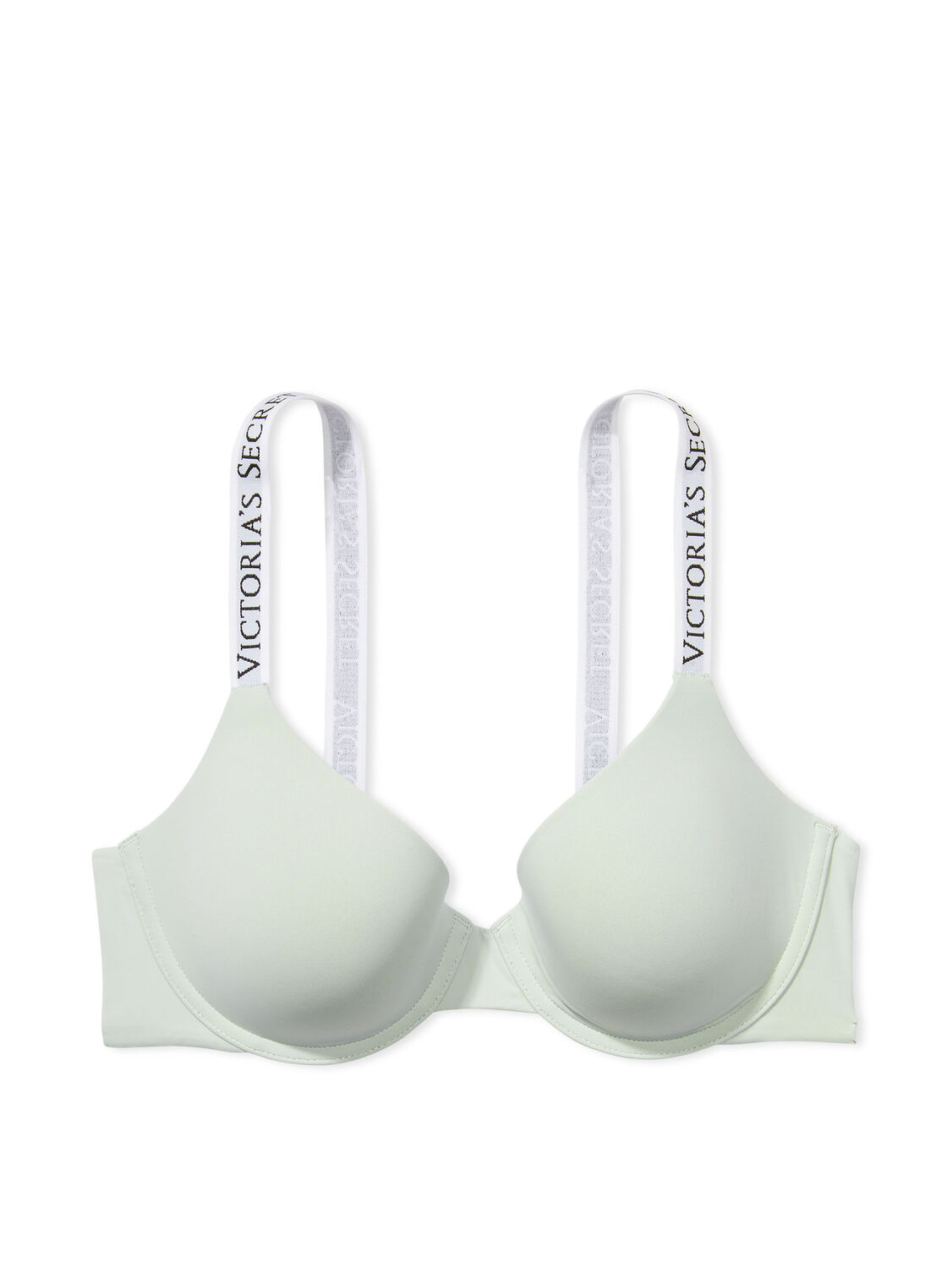 vs The T-Shirt Lightly Lined Demi Bra Pale Sky Grey 3 of 3 