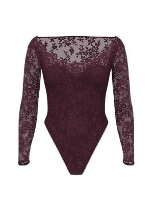 Lace Long-Sleeve Bodysuit