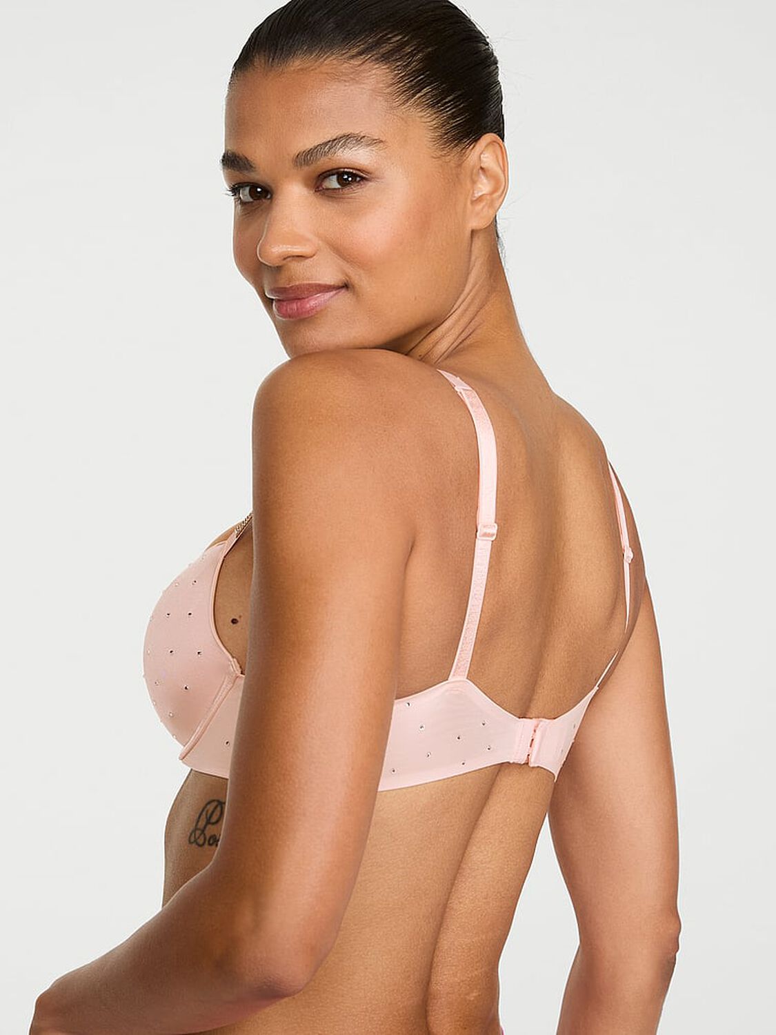 vs Very Sexy Shine Strap Dot Push-Up Bra Purest Pink 2 of 3 