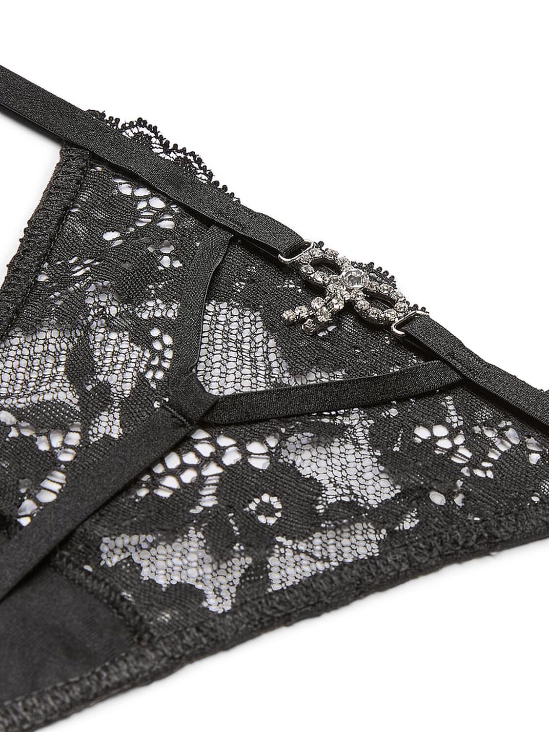 vs Dream Angels Twinkle Bow Lace V-String Panty 2 of 2 