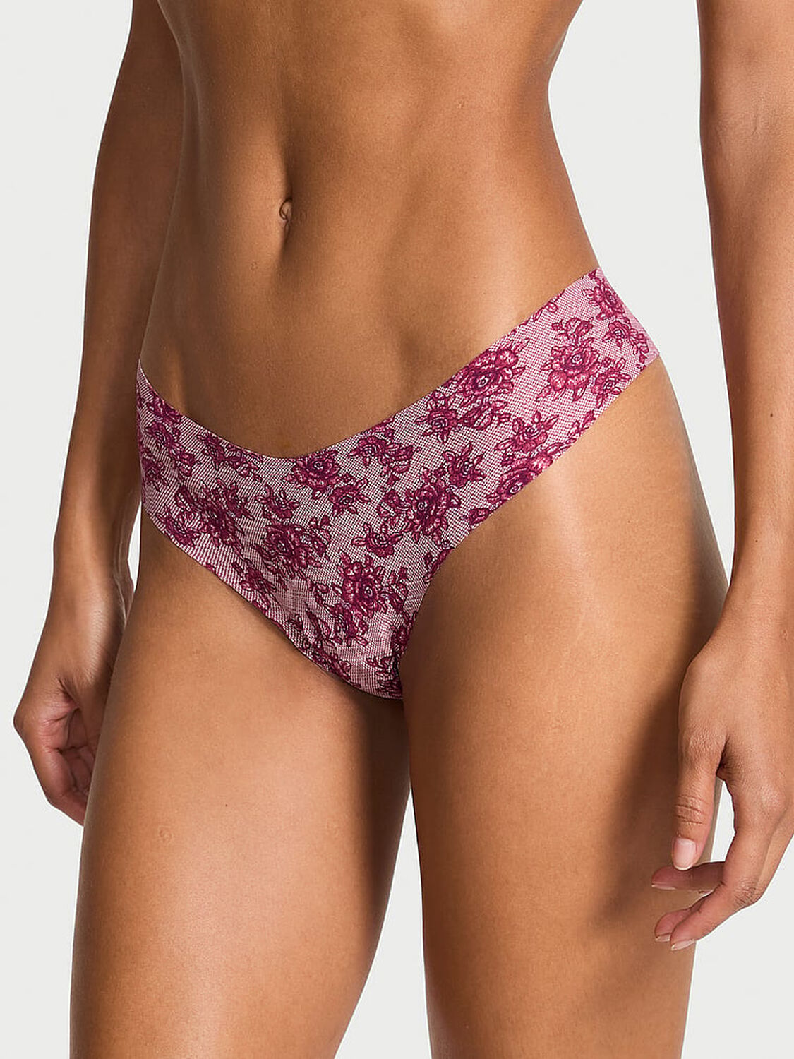 vs No-Show No-Show Thong Panty Fresh Jam Floral 1 of 2 