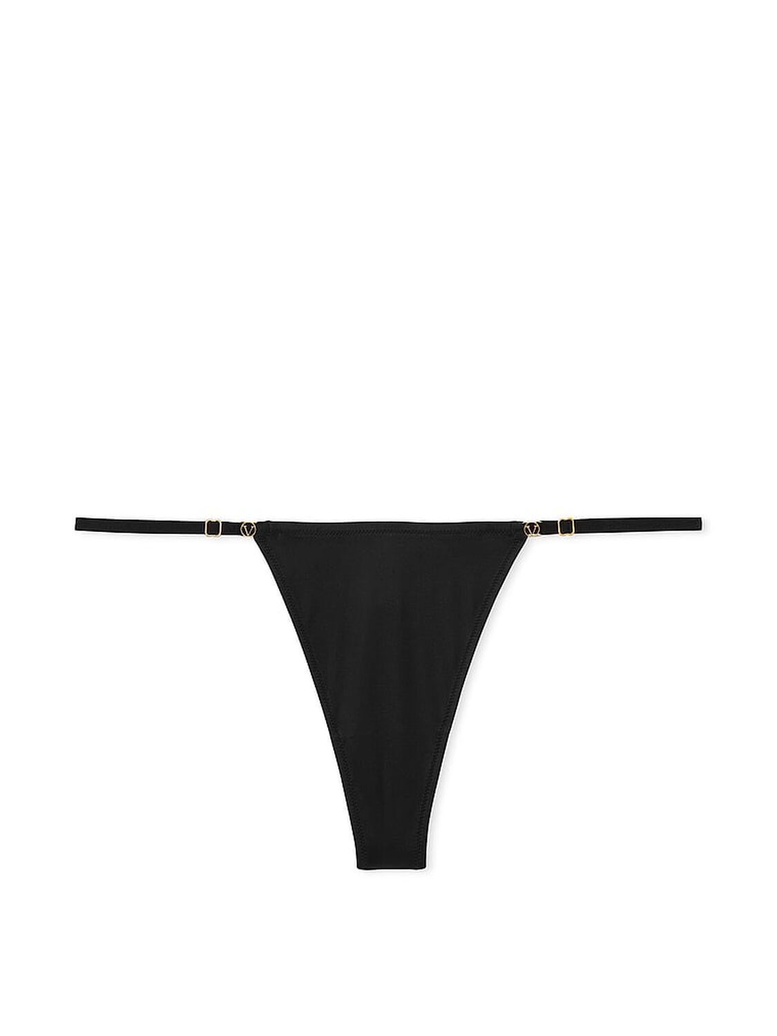 vs Dream Angels Smooth Adjustable Thong Panty Black 3 of 3 