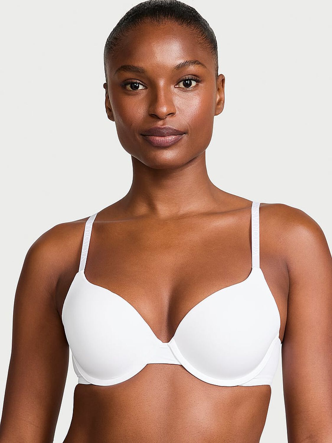 vs The T-Shirt Push-Up Perfect Shape Smooth Bra Vs White 1 of 3 