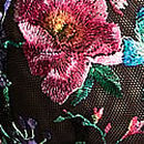 Dark Blossom Embroidery Unlined Low-Cut Demi Bra, Dark Blossom, swatch
