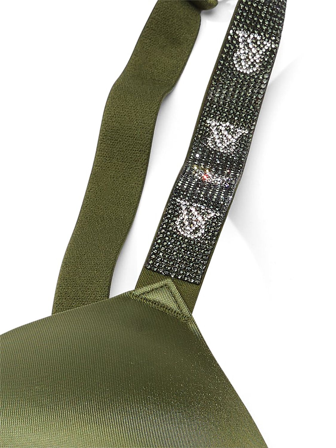 vs Very Sexy Bombshell Add-2-Cups Shine Strap Push-Up Bra Woodland Green 4 of 4 