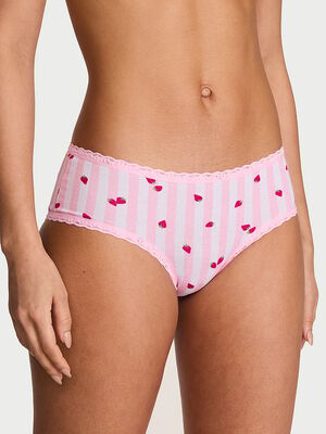 Cotton Lace-Waist Cheeky Panty