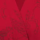 Equestrian Glam Satin Long Robe, Print, swatch