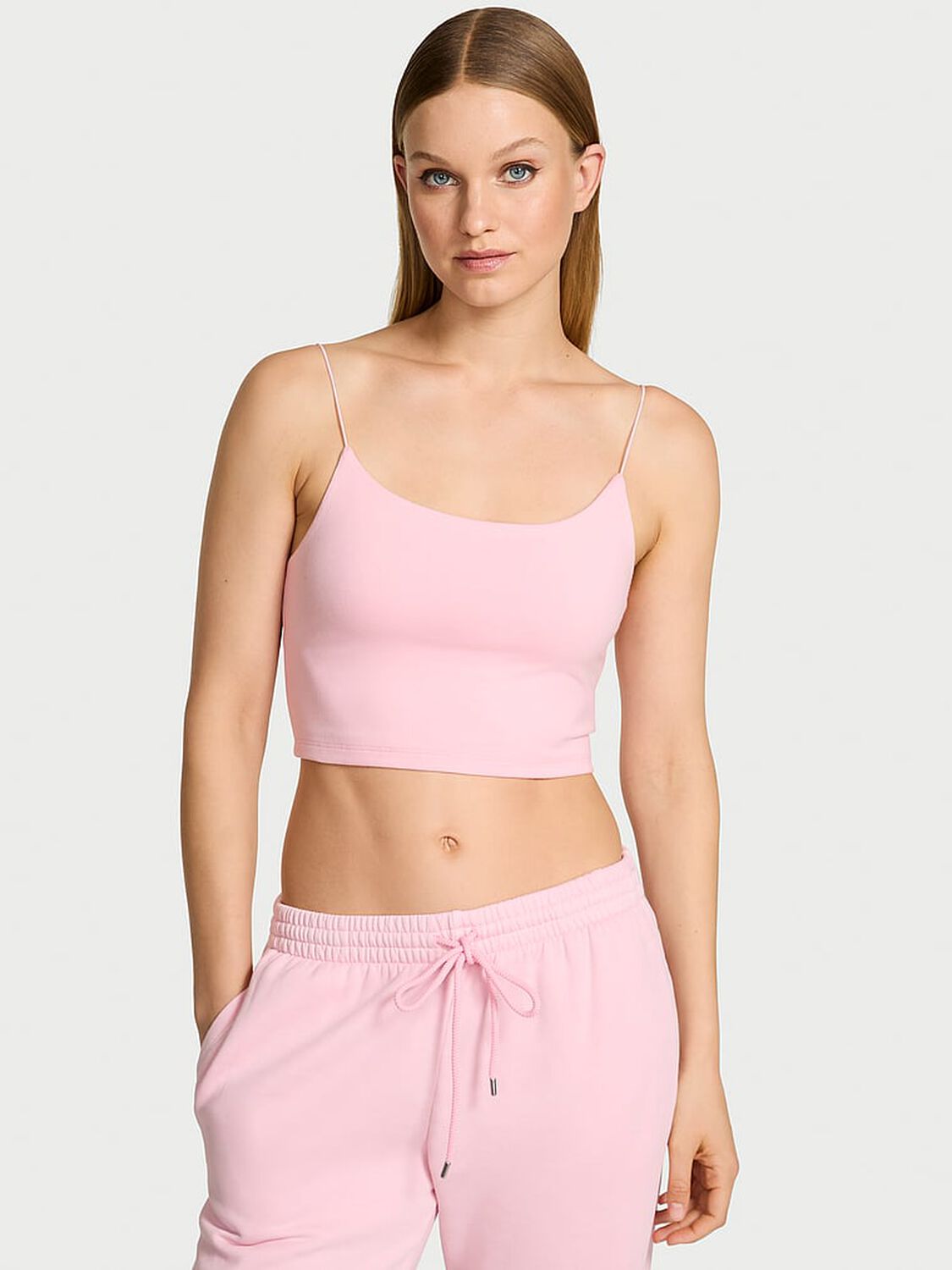 vs Angel Essentials Cotton Tank Top Pretty Blossom 1 of 3 