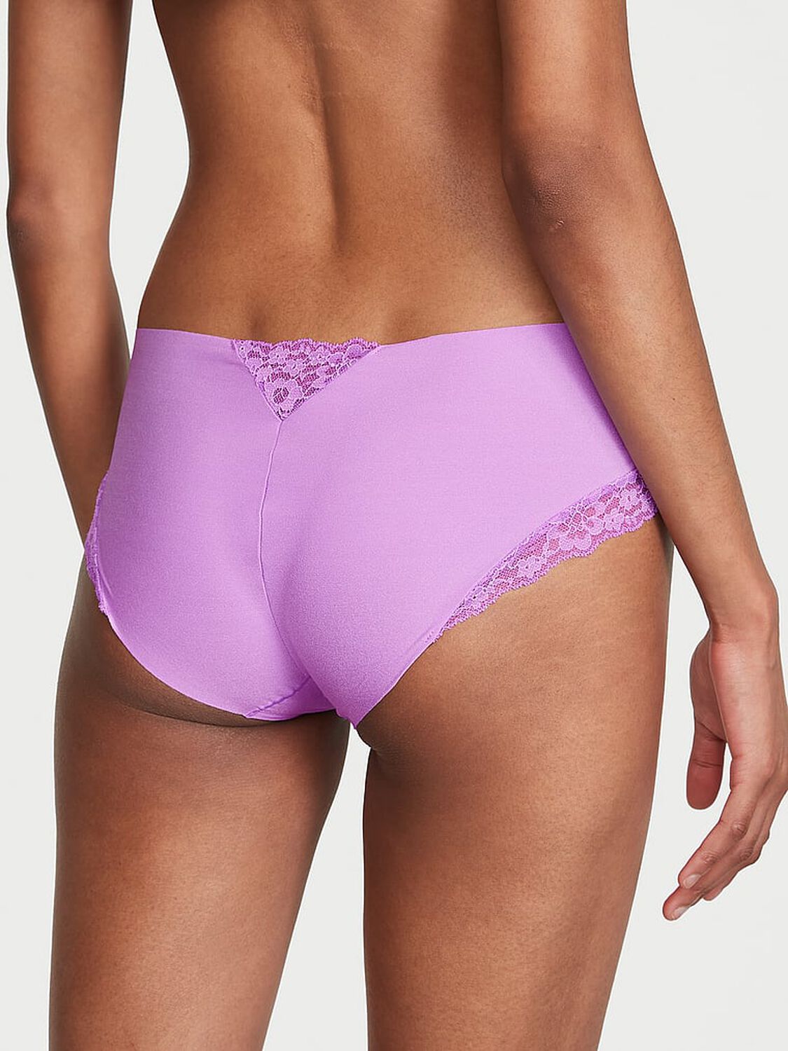 vs No-Show No-Show Lace-Trim Hiphugger Panty 2 of 3 