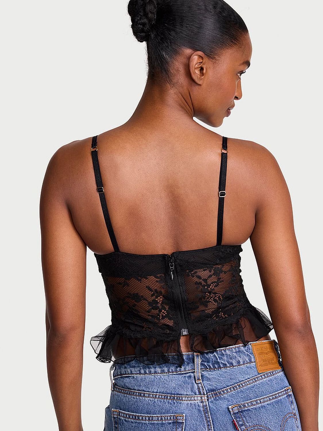 vs Dream Angels Dare to Dream Lace Ruffle Bra Top 2 of 3 