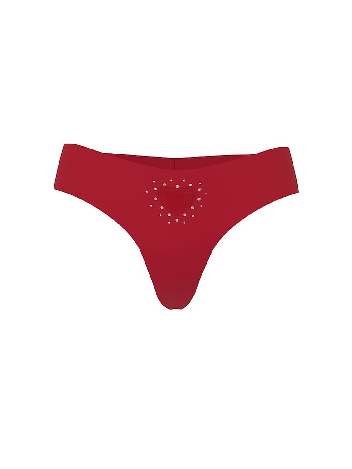 vs No-Show No-Show Heart Cut-Out Thong Panty Red Lacquer 3 of 3 